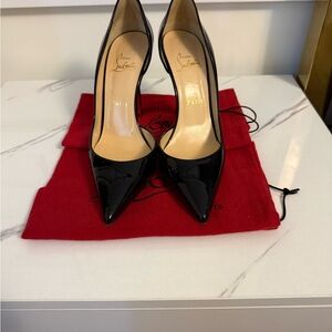 Christian Louboutin Black Patent Heels 100